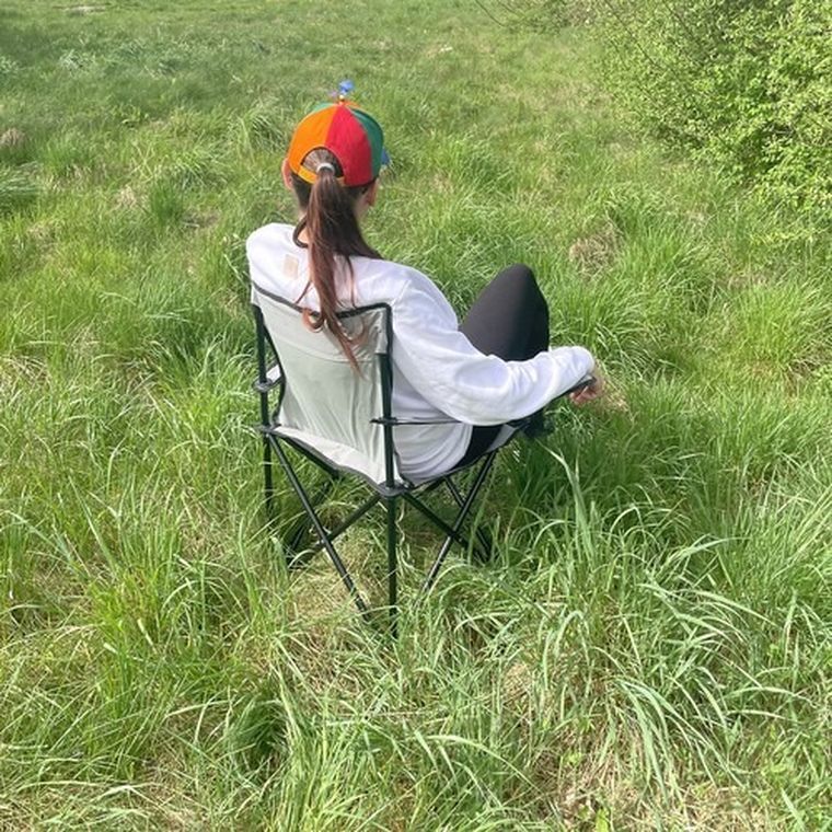 Trizand, krzesło wędkarskie, szare