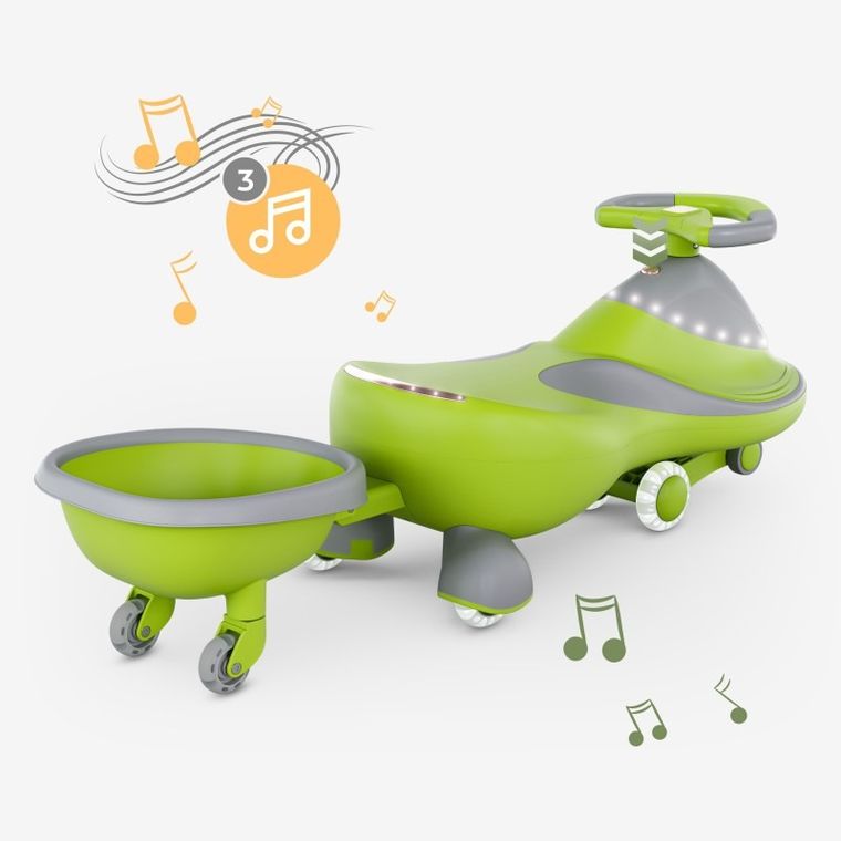 Tulano, Focus 55, jeździk grawitacyjny, green