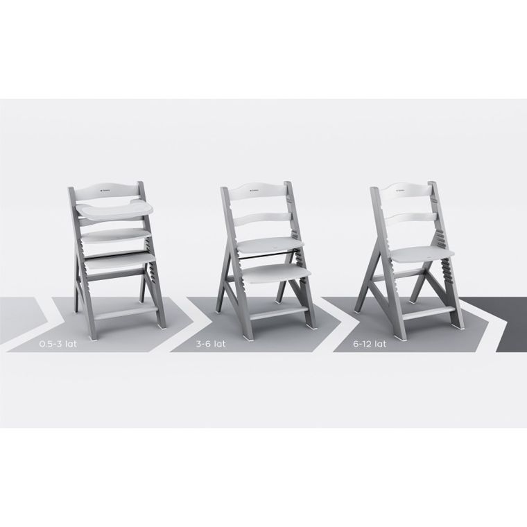 Tulano, Morsel 40, krzesełko do karmienia, grey-white