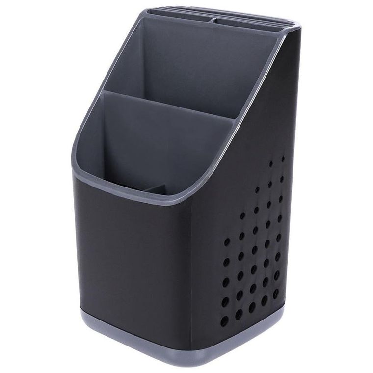 Vilde, ociekacz stojak na sztućce, czarny