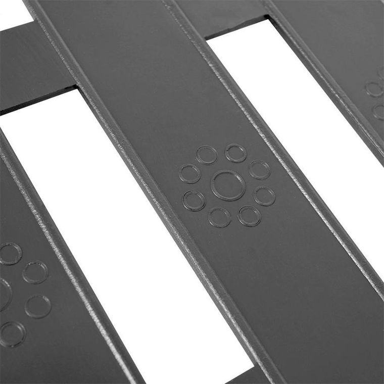 Vilde, płotek ogrodowy, grafitowy, 20-15 cm, 10 szt.