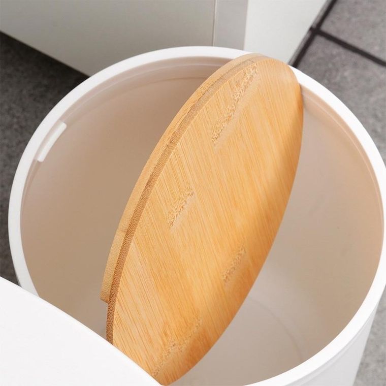 Vilde, zestaw łazienkowy, biały, 6 elementów