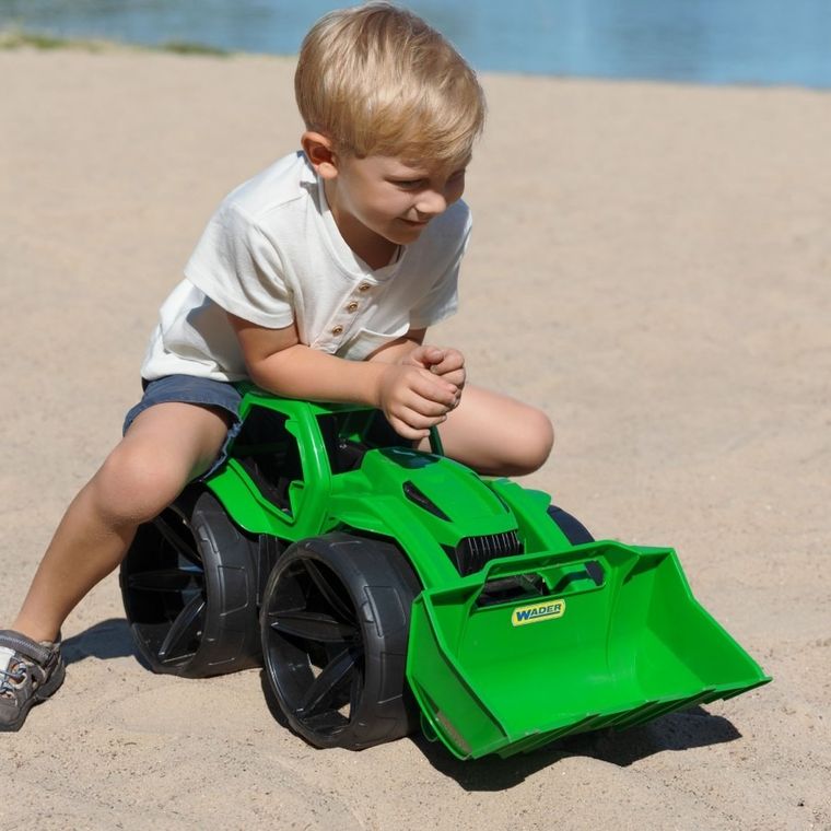 Wader, Maximus, spychacz, zielony, 68 cm