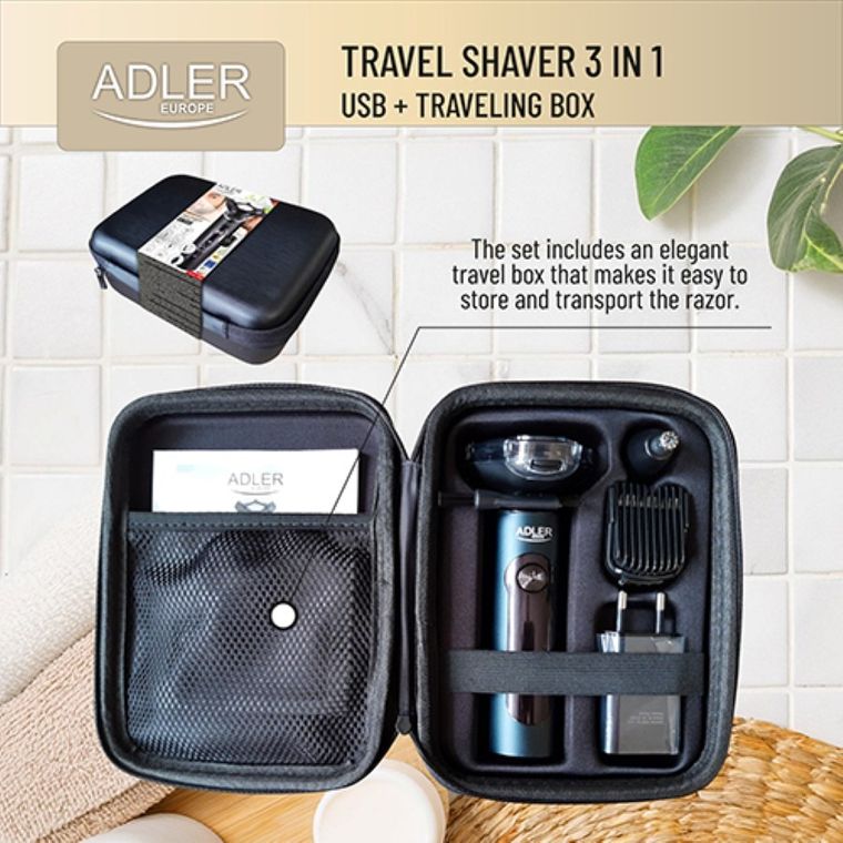 Adler, golarka elektryczna 3w1