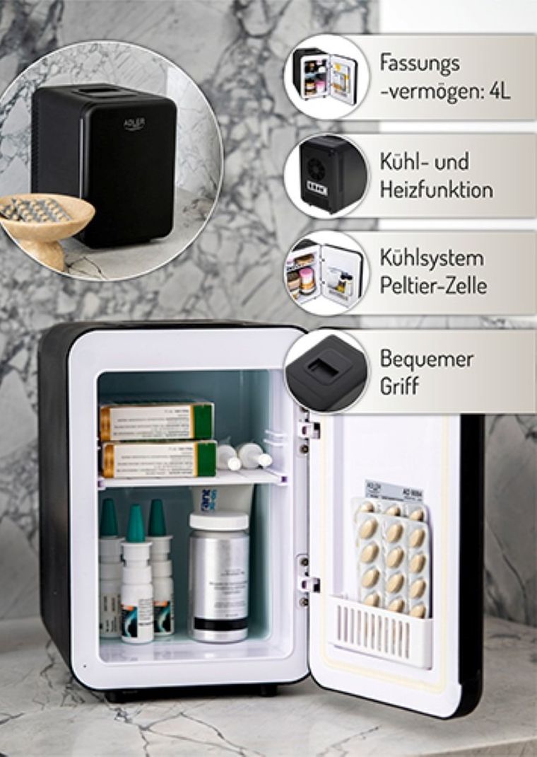 Adler, mini lodówka, AD 8084