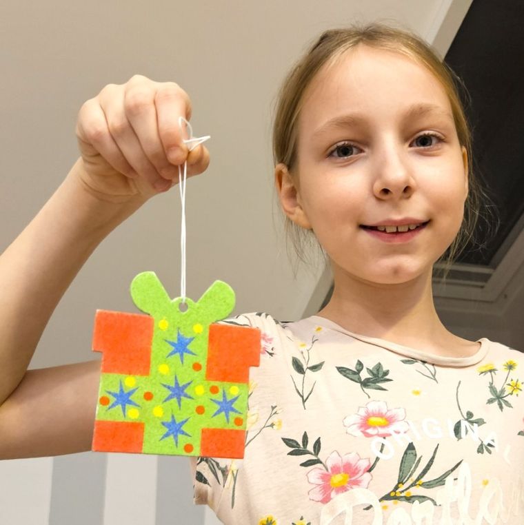 Alexander, Piaskowe Malowanki, Ozdoby na Choinkę: Ciastek, zestaw kreatywny