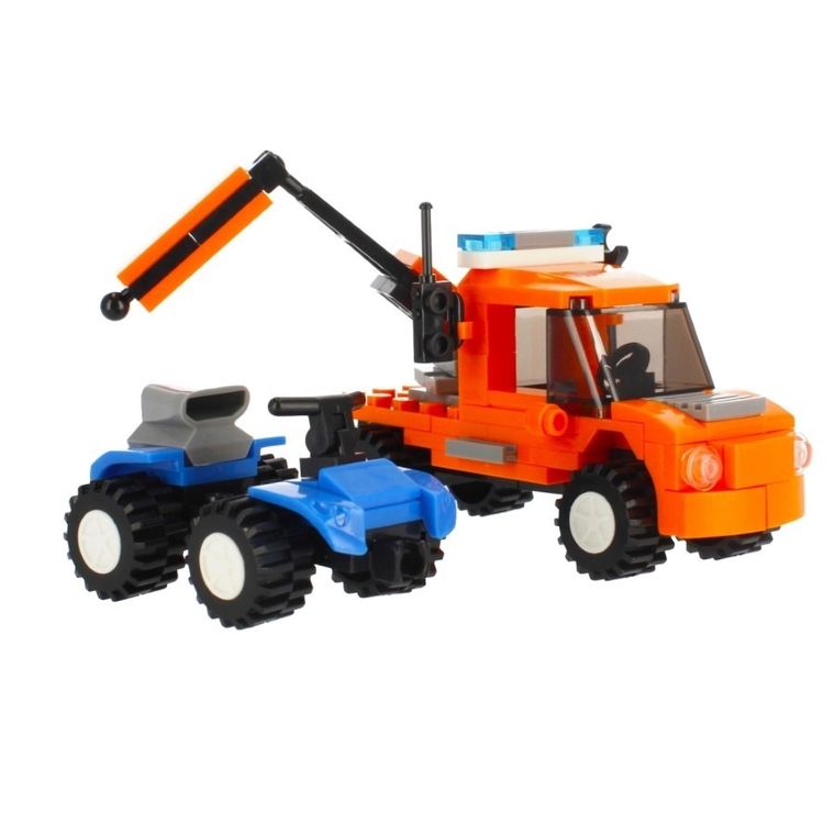 Alleblox, pojazd holowniczy, klocki konstrukcyjne, 124 elementy