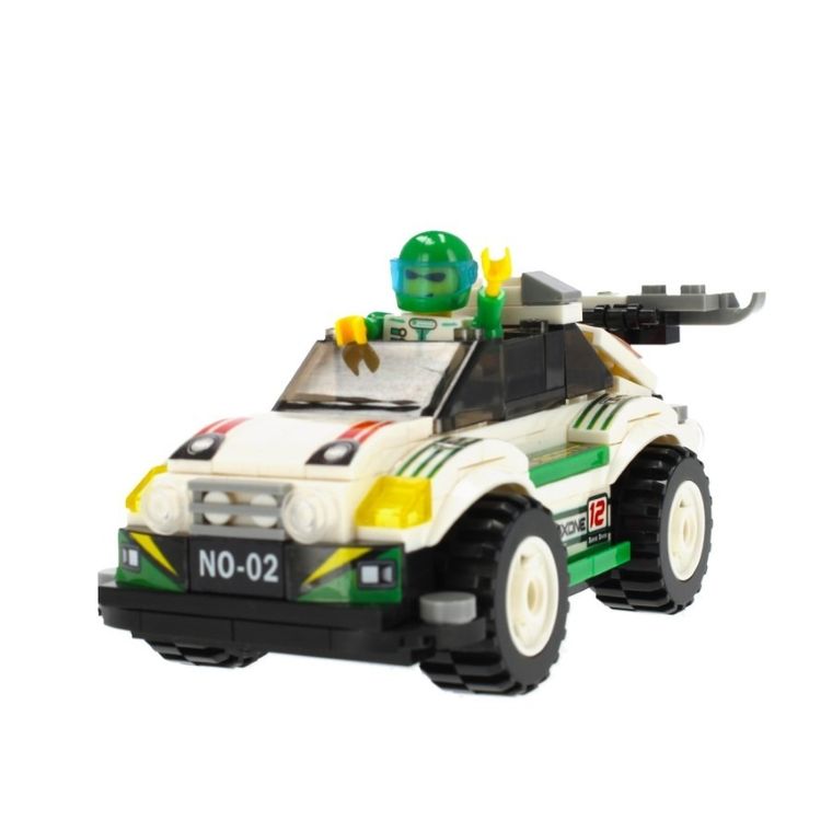 Alleblox, samochód wyścigowy, klocki konstrukcyjne, 173 elementów elementów