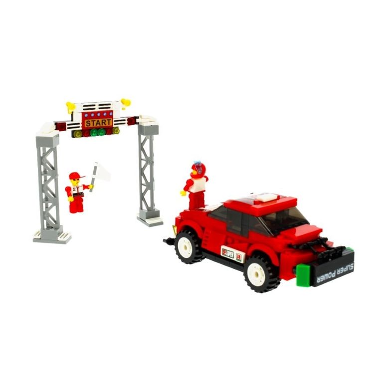 Alleblox, samochód wyścigowy, klocki konstrukcyjne, 255 elementów