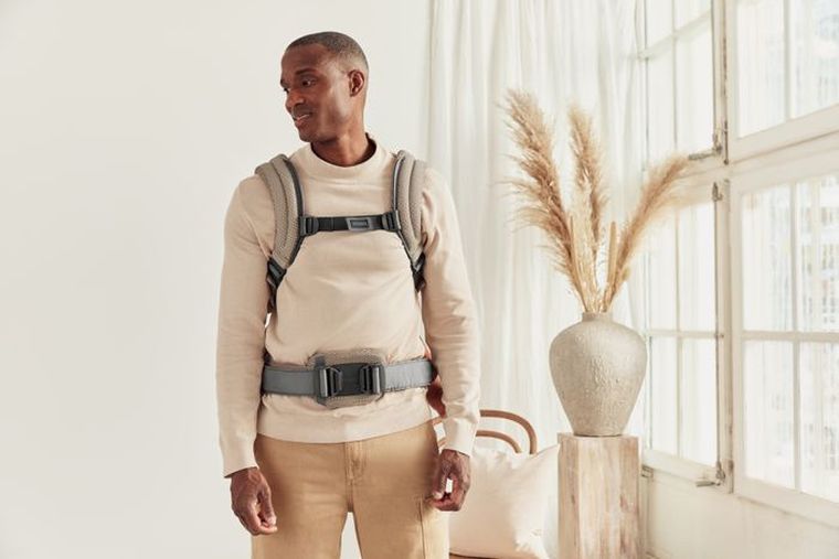 BabyBjörn, Harmony 3D Mesh, nosidełko, szary beż