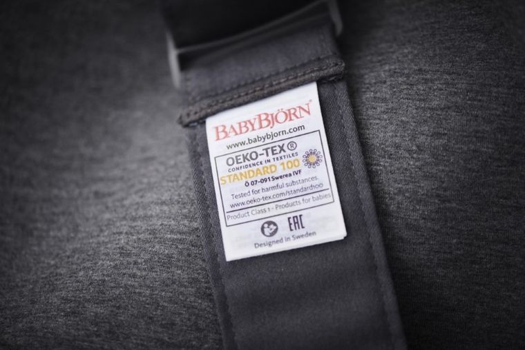 BabyBjörn, Mini 3D Jersey, nosidełko, ciemny szary