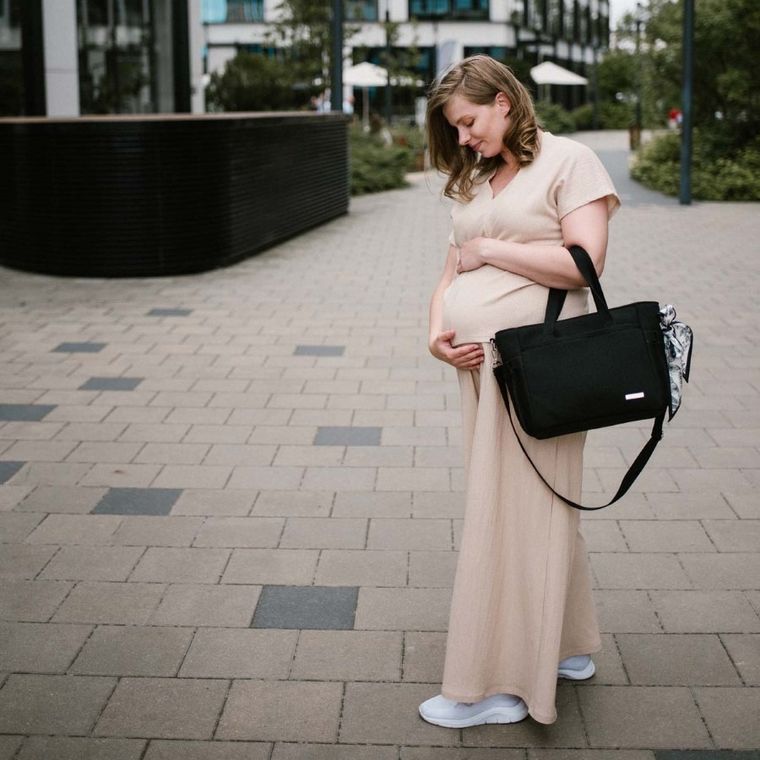 BabyOno, Carmen, torba do wózka dla mamy, beżowa