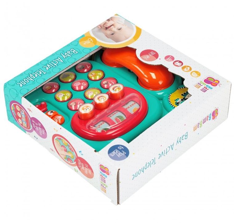 Bam Bam, muzyczny telefonik stacjonarny, zabawka interkatywna