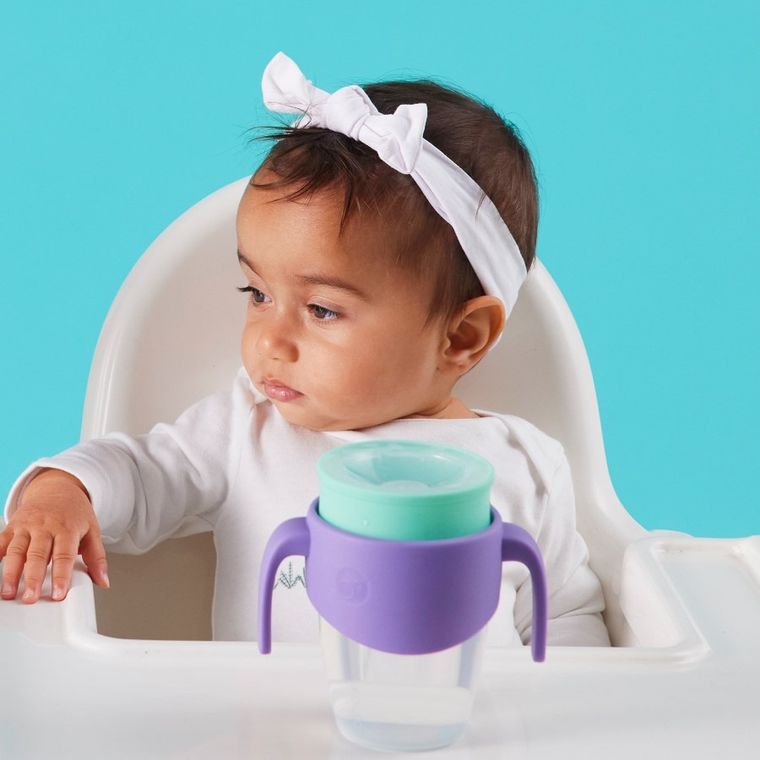 b.box, Lilac Pop, kubek 360 do nauki picia, kubek treningowy, niekapek