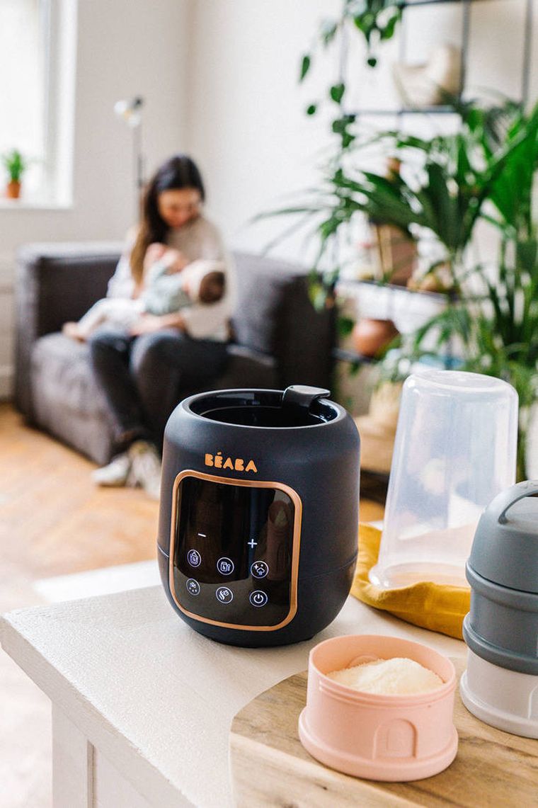 Beaba, Multi Milk, wielofunkcyjny podgrzewacz i sterylizator parowy do butelek i słoiczków, 5w1, Night blue