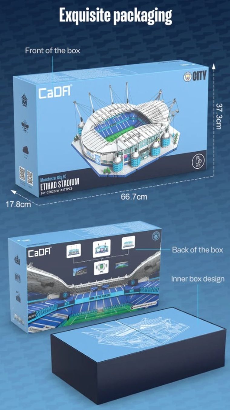 Cada, Etihad Stadium Manchester City, klocki konstrukcyjne, 4473 elementów