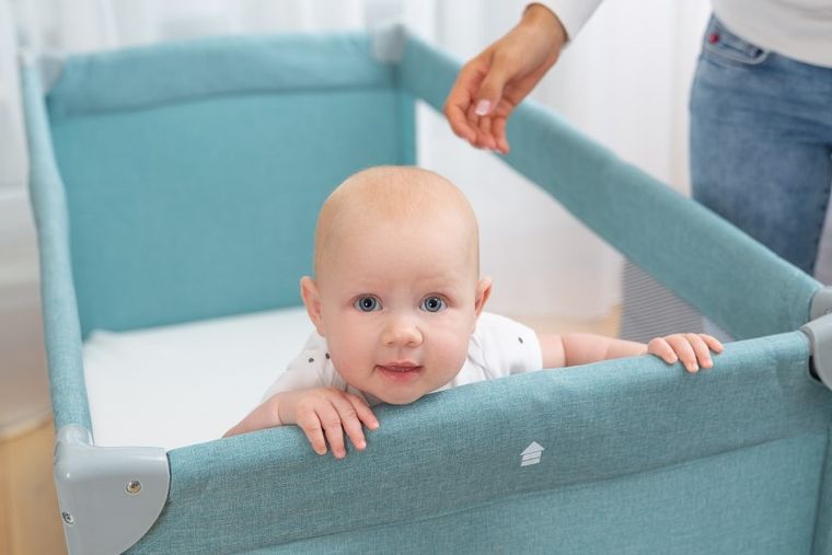 Caretero, Basic Plus, łóżeczko turystyczne, Grey