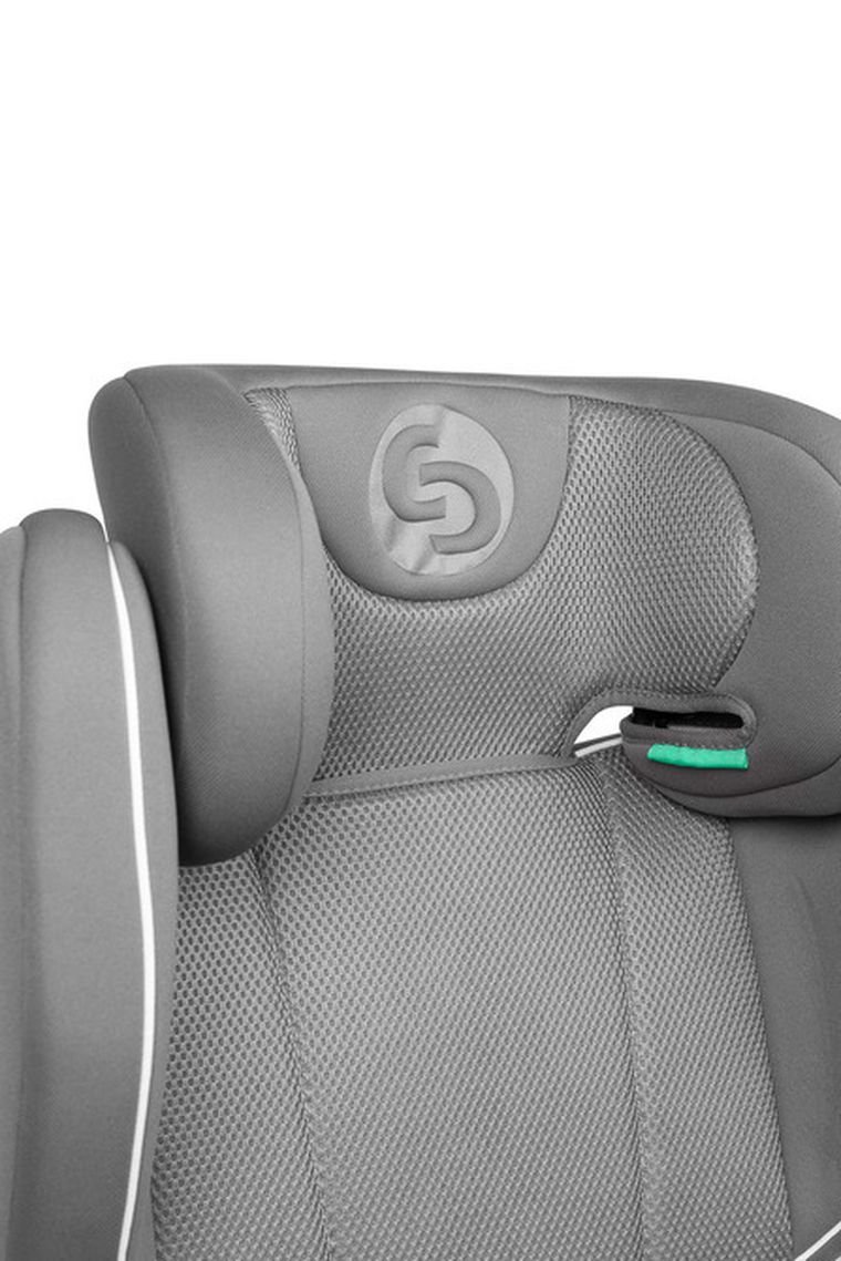 Caretero, Breezy Fix, fotelik samochodowy 2w1, podstawka, grey, 100-150 cm