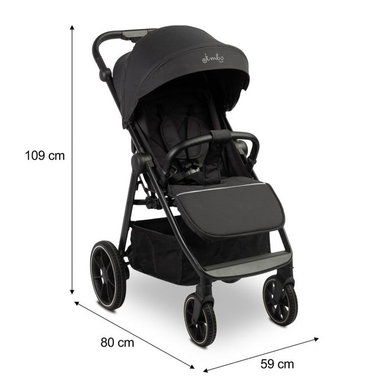 Caretero, Jimbo, wózek spacerowy, Black