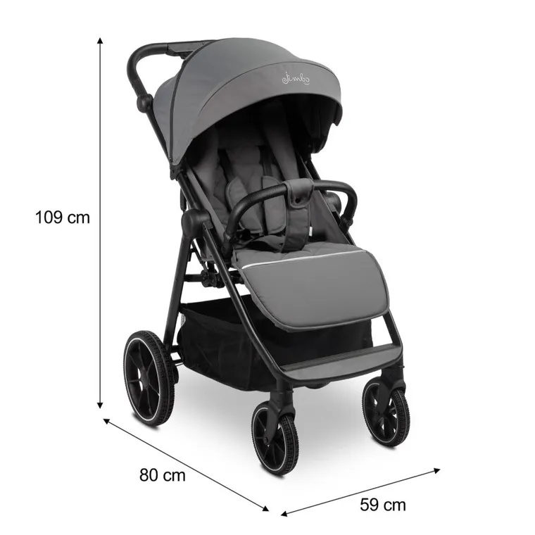 Caretero, Jimbo, wózek spacerowy, Graphite