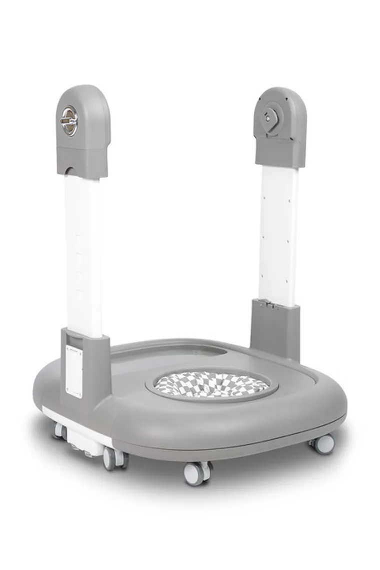 Caretero, Sitron 3w1, krzesełko do karmienia z funkcją huśtawki i chodzika, grey