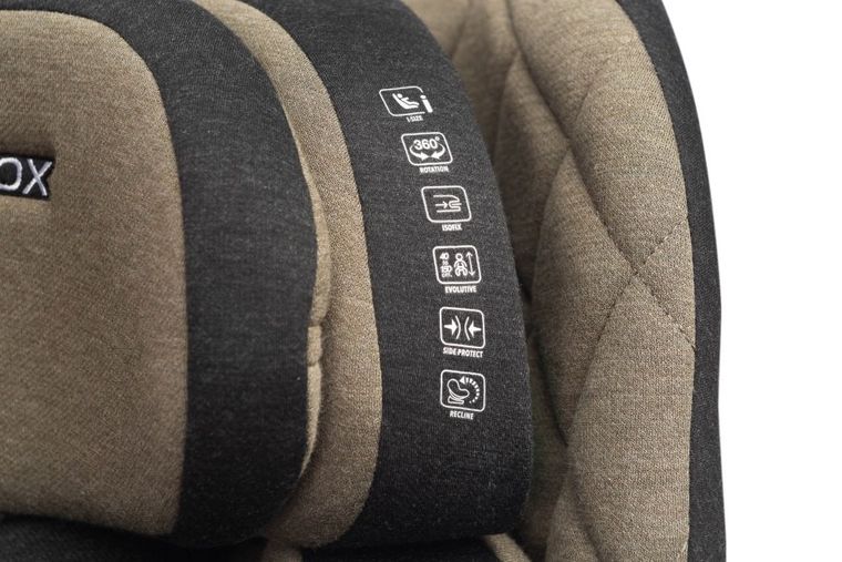 Caretero, Turox I-Size, fotelik samochodowy, Khaki, 40-150 cm