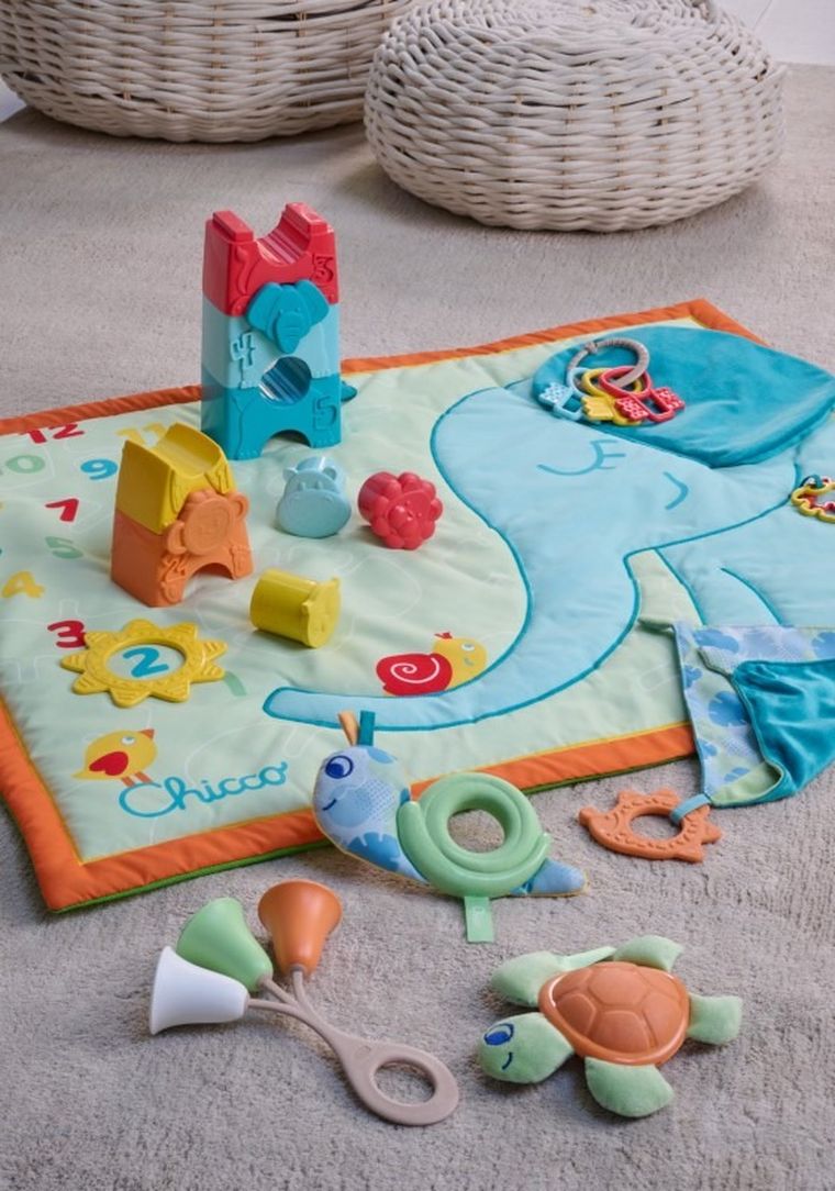 Chicco, ECO+, miękka mata do zdjęć dla niemowląt, Słonik, 72-90 cm