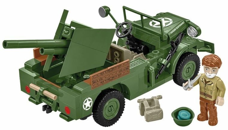 Cobi, Historical Collection WWII, 37 mm GMC M6 Fargo, 1:35, klocki, 230 elementów