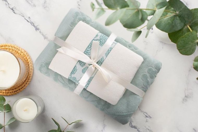 Eurofirany, komplet ręczników, 2 szt., miętowy