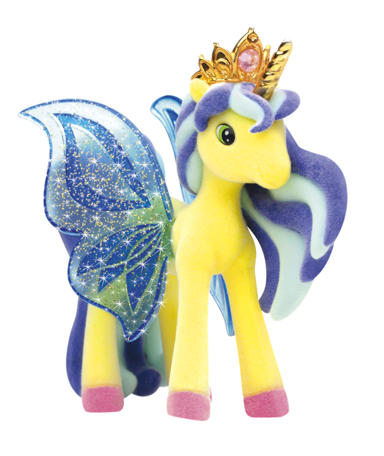 Galupy, Skrzydlate Jednorożce, brokatowa figurka z kryształkiem Swarovskiego, 1 szt.