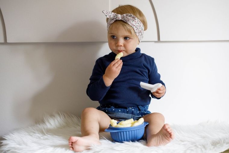 InnoGIO, GIOfresh, Sówka, silikonowa miseczka z pokrywką, niebieska