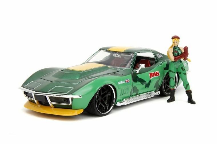 Jada Toys, Street Fighter, 1969 Chevrolet, model pojazdu z figurką, 1:24