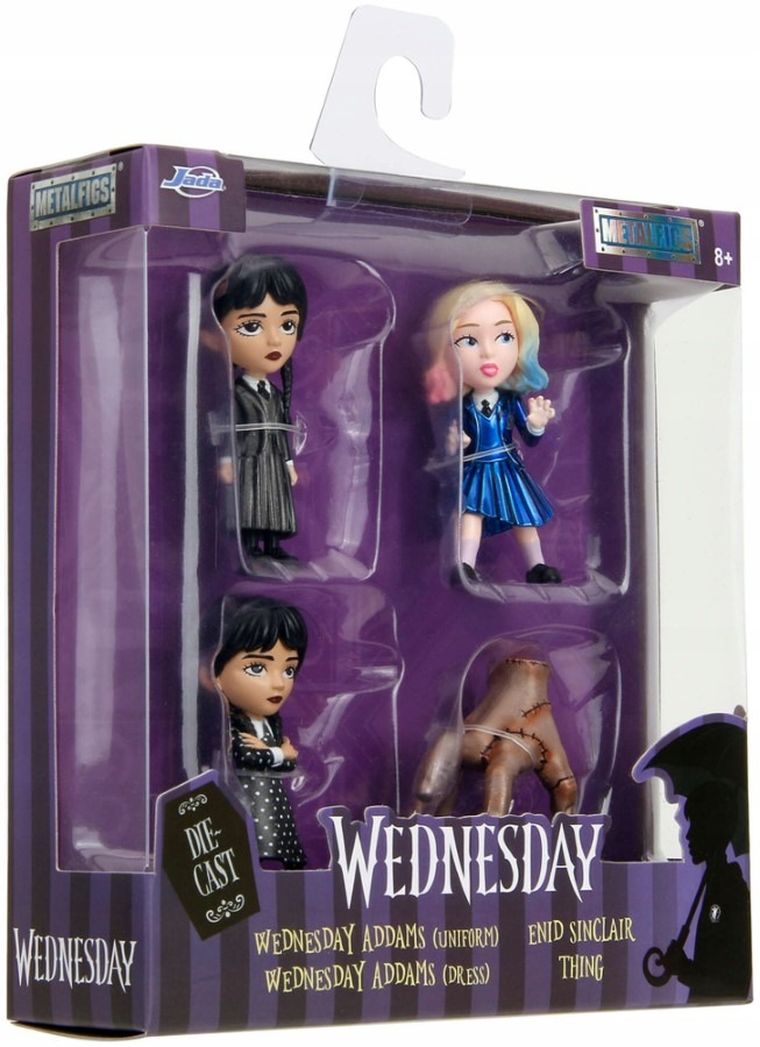 Jada Toys, Wednesday, zestaw figurek metalowych, 4 szt.