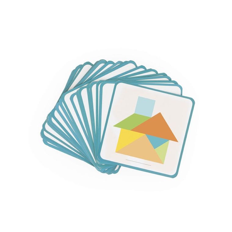Janod, Essentiel, Tangram, drewniana układanka