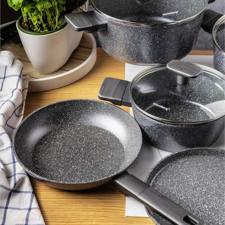 Klausberg, zestaw garnków marmurkowych, 12 elementów