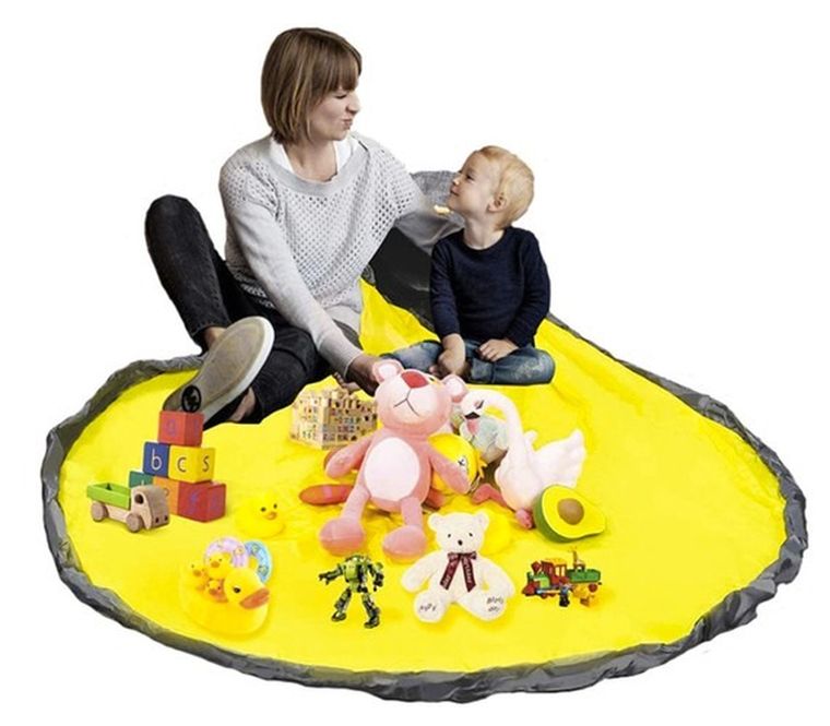 Kruzzel, kosz na zabawki z matą