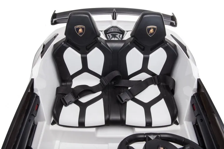 Lean Toys, Lamborghini Aventador SX2028, pojazd na akumulator, biały