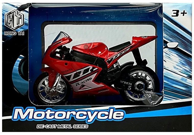 Lean Toys, sportowy motocykl, pojazd interaktywny, 1:18, 1 szt.