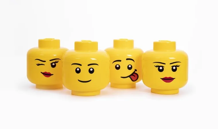 LEGO, mała głowa, chłopiec, pojemnik do przechowywania, rozmiar S, 2l