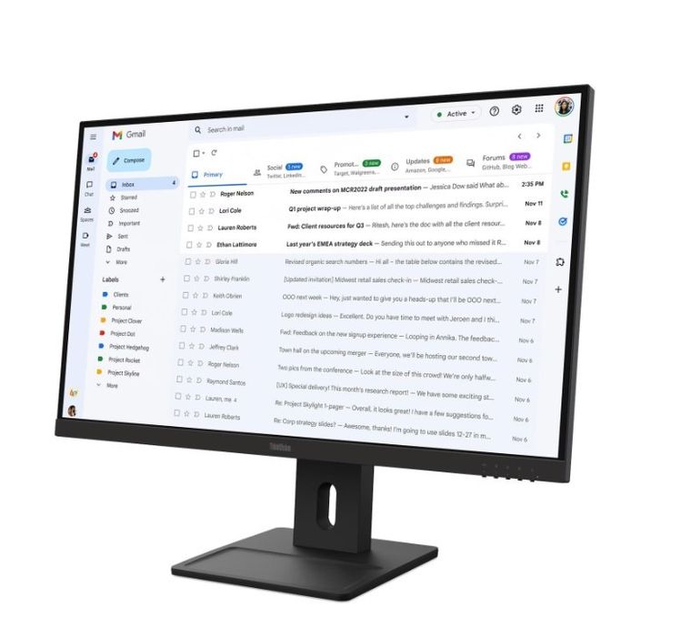 Lenovo, ThinkVision E27-40, monitor, 27", FHD 100Hz, 300nits, AG, HDMI, DP, VGA, czarny