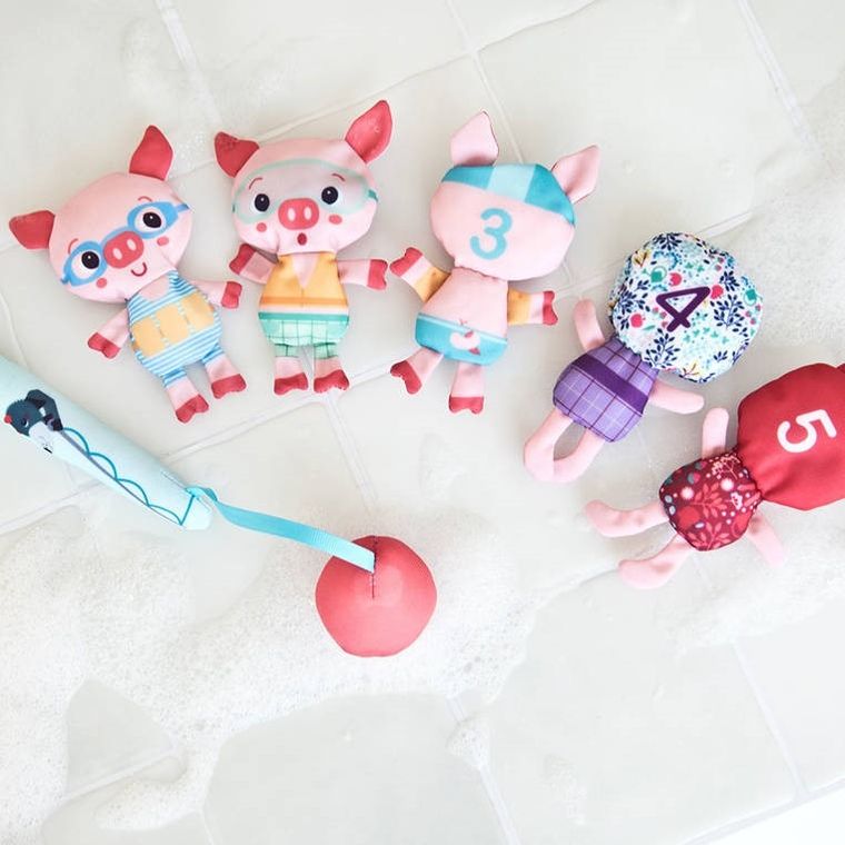 Lilliputiens, Wilk Louis, zestaw do wędkowania w kąpieli, 12m+