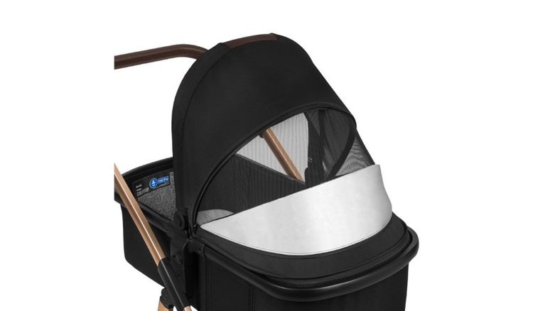 Lionelo, Amber 2in1, wózek wielofunkcyjny, Black Onyx