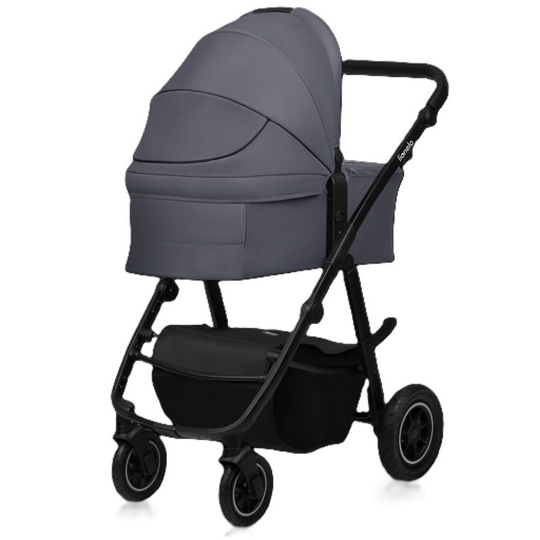 Lionelo, Amber Plus, wózek wielofunkcyjny 3w1, Grey Graphite