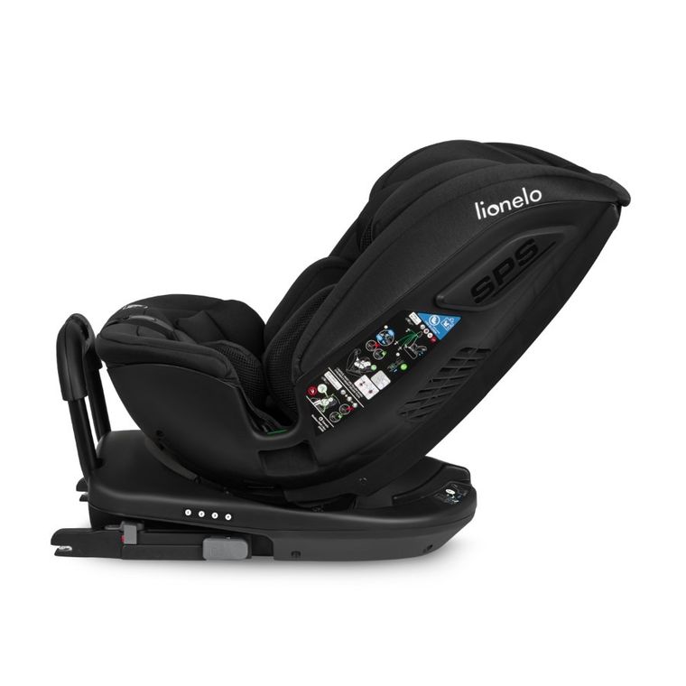 Lionelo, Bastiaan, RWF, I-size, fotelik samochodowy, Black Carbon, 0-36 kg, 40-150 cm