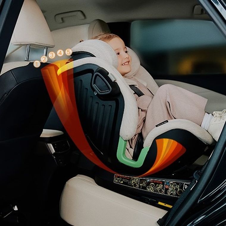 Lionelo, Harmony, fotelik samochodowy, Beige Sand Bamboo, 40-150 cm