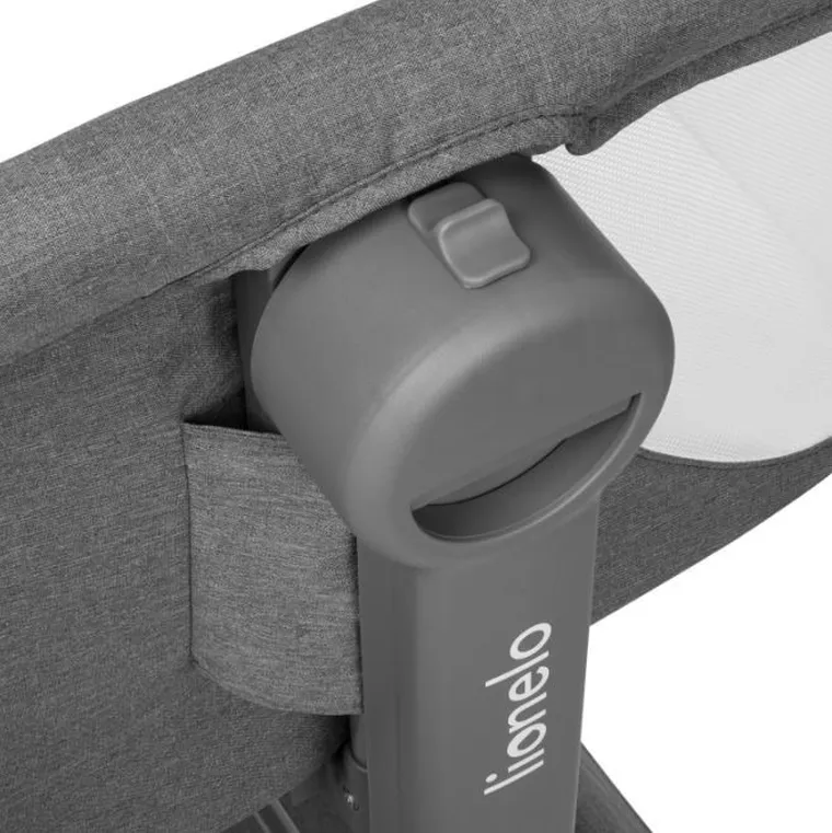 Lionelo, Leonie Plus, łóżeczko dostawne, grey stone