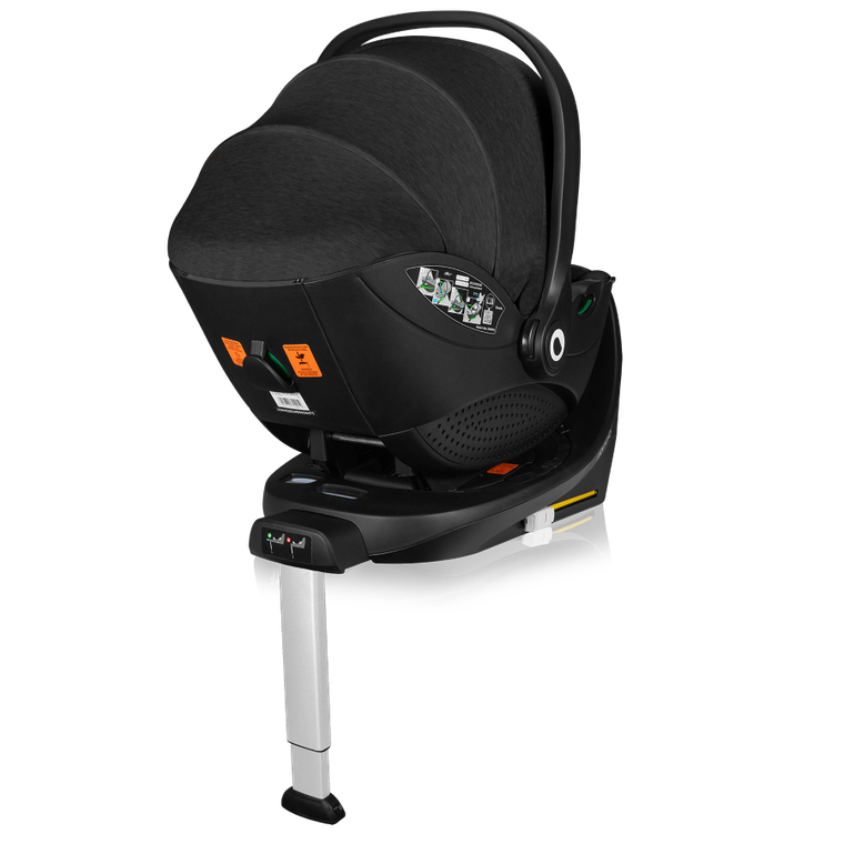 Lionelo, Moxie, i-Size, fotelik samochodowy z bazą, Black Carbon, 40-87 cm