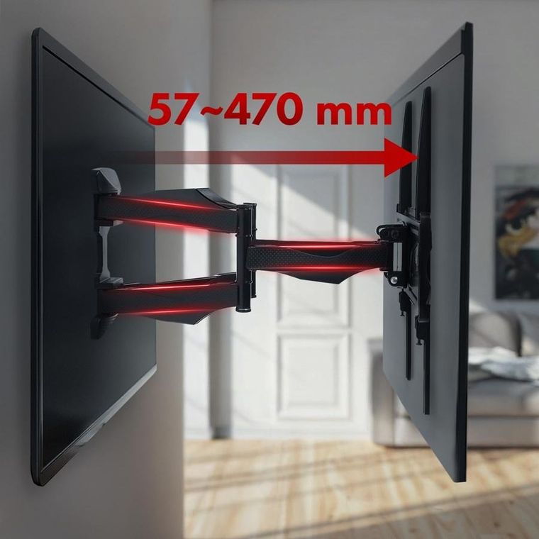 Maclean, uchwyt ścienny do telewizora, obrotowy, uchylny, 26" - 55", max. 45 kg, MC-781