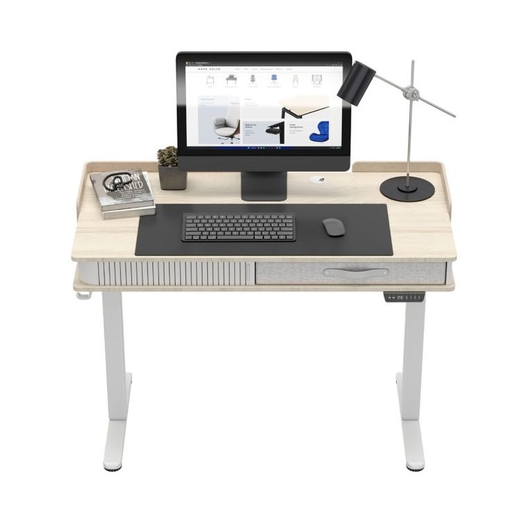 Mark Adler, Leader 8.0, biurko z regulacją wysokości, White, 120 cm