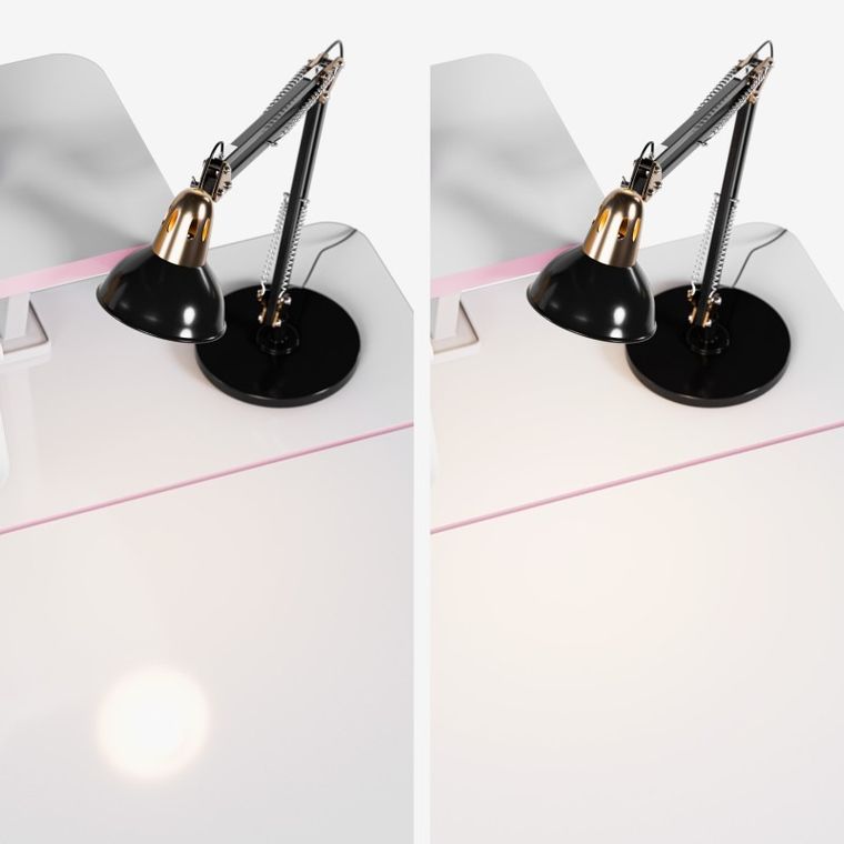 Mark Adler, Study 3.7 Pink, biurko dziecięce z regulacją wysokości